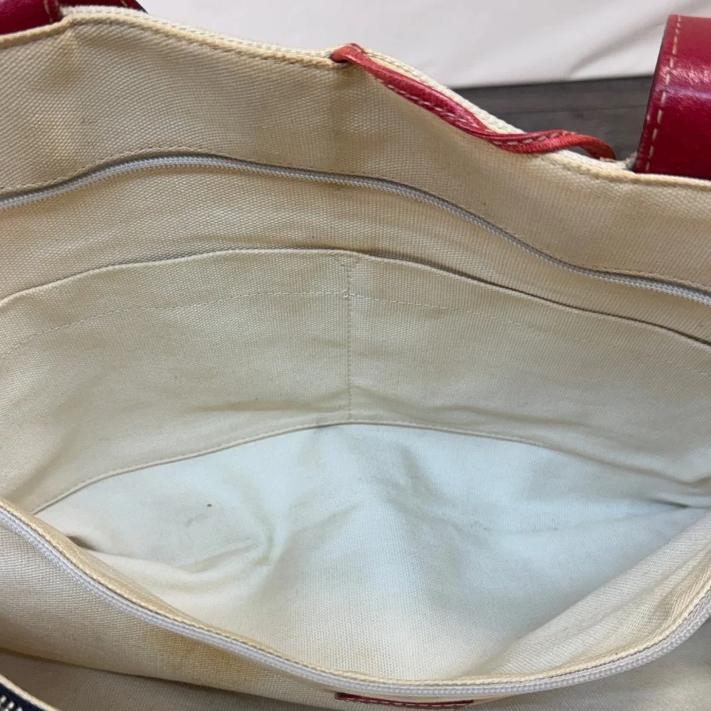 KATE SPADE & MAIRA KALMAN Canvas Tote Bag